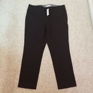 Black crop dress pants
